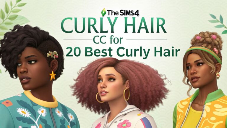 curly hair cc