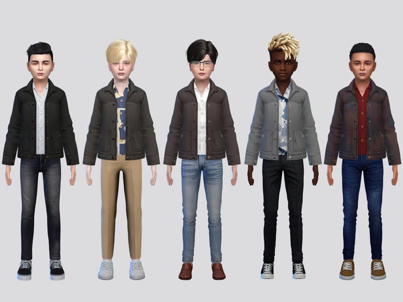 Sims 4 Gallant Jacket Boys by McLayneSims