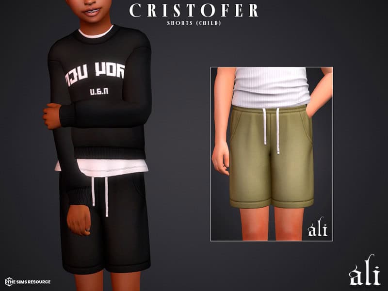 Sims 4 CRISTOFER shorts - child by ali1