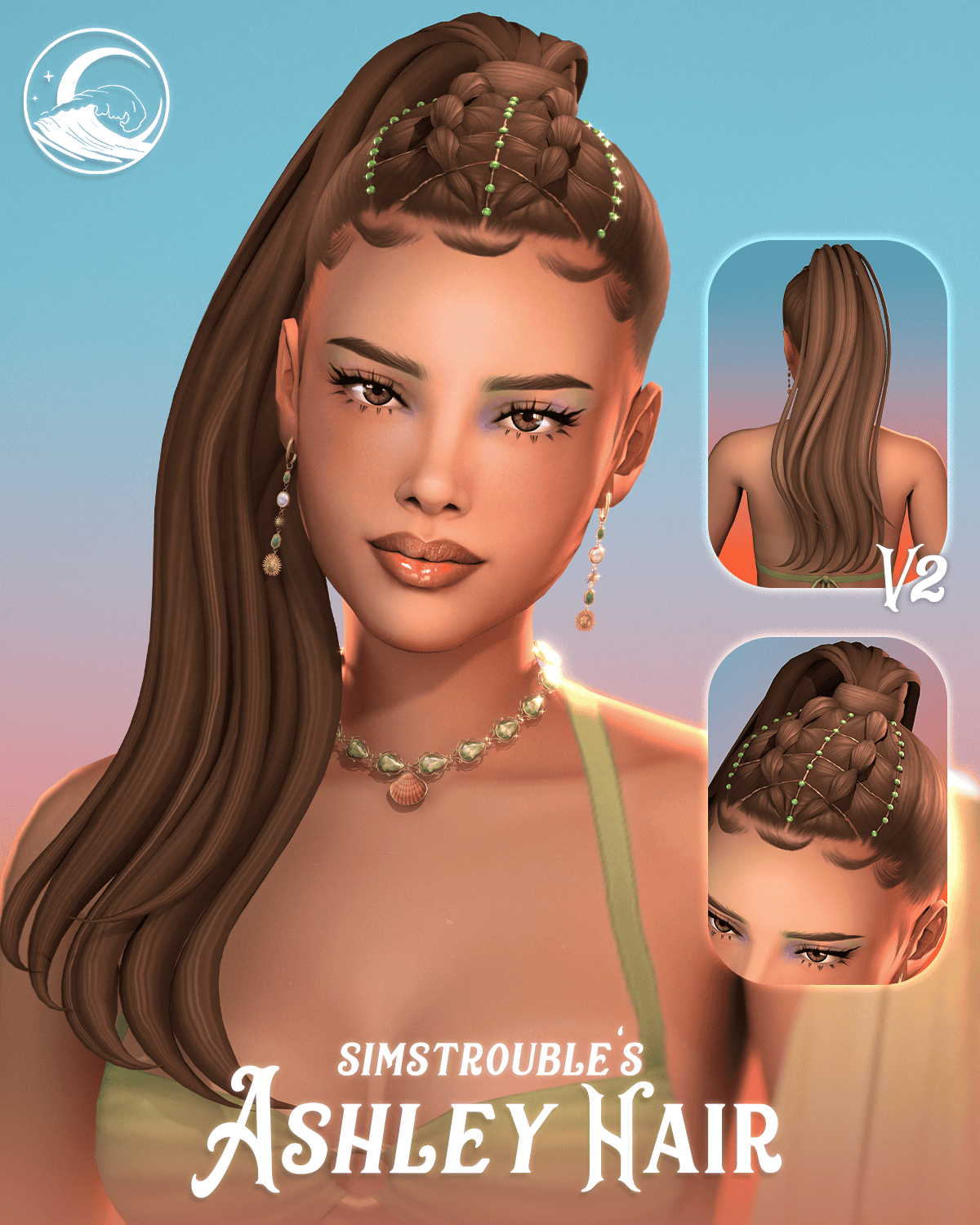 Preview image 1 for Ashley Hairstyle Set by SIMSTROUBLE.