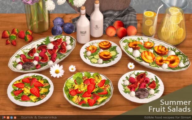 Preview image 1 for Summer fruit salads by SOMIKSEVERINKA.