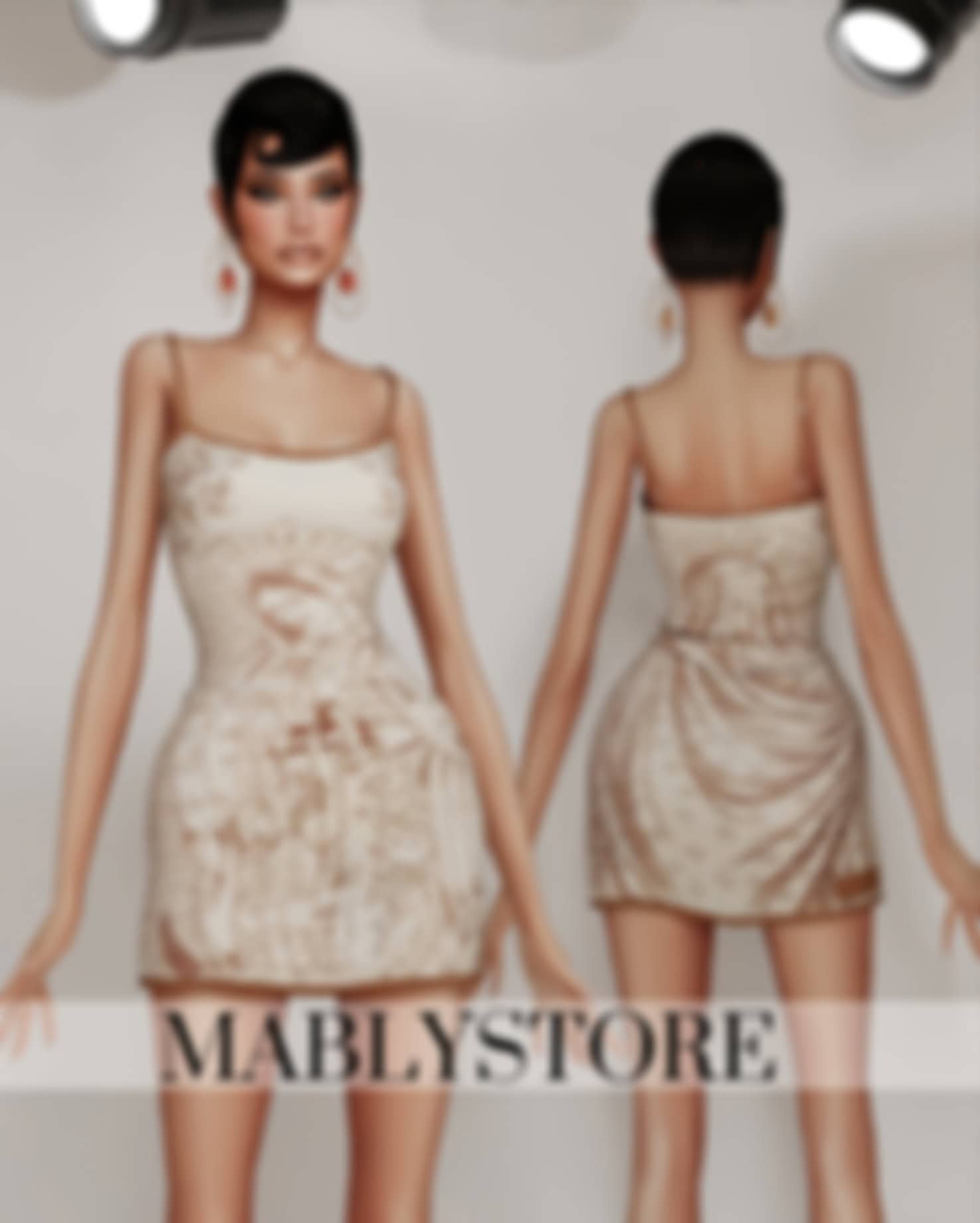 Preview image 1 for Mary Dress + Gota Earrings by MABLY.