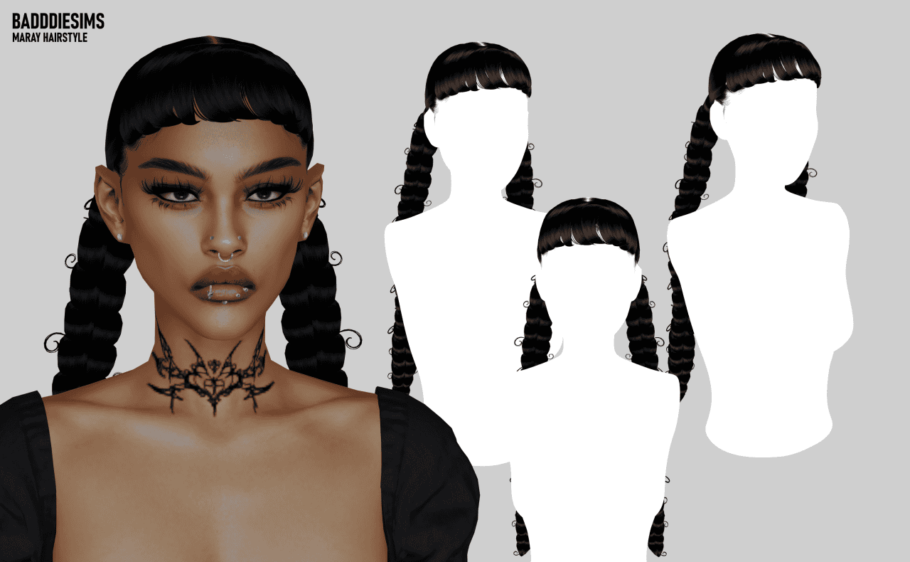 Preview image 1 for BADDDIESIMS MONIKA HAIRSTYLE [ EARLY ACCESS ] by BADDDIESIMS.