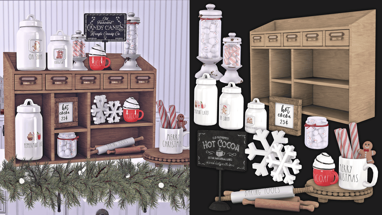 Preview image 1 for The set includes a cozy fireplace with optional wall add-ons to give it a polished look, six by ARWENKABOOM.