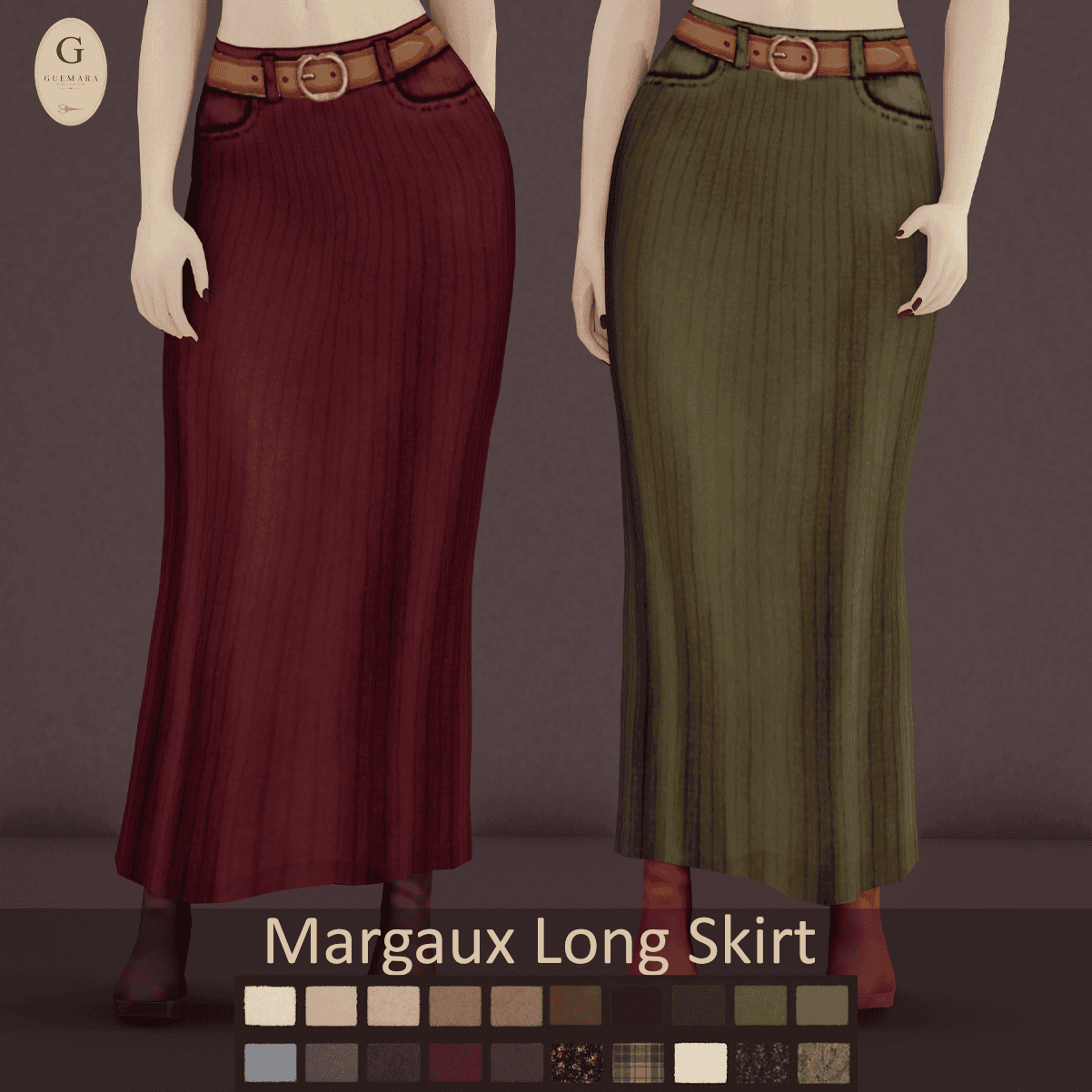 Preview image 1 for Margaux Long Skirt updated by GUEMARASIMS.
