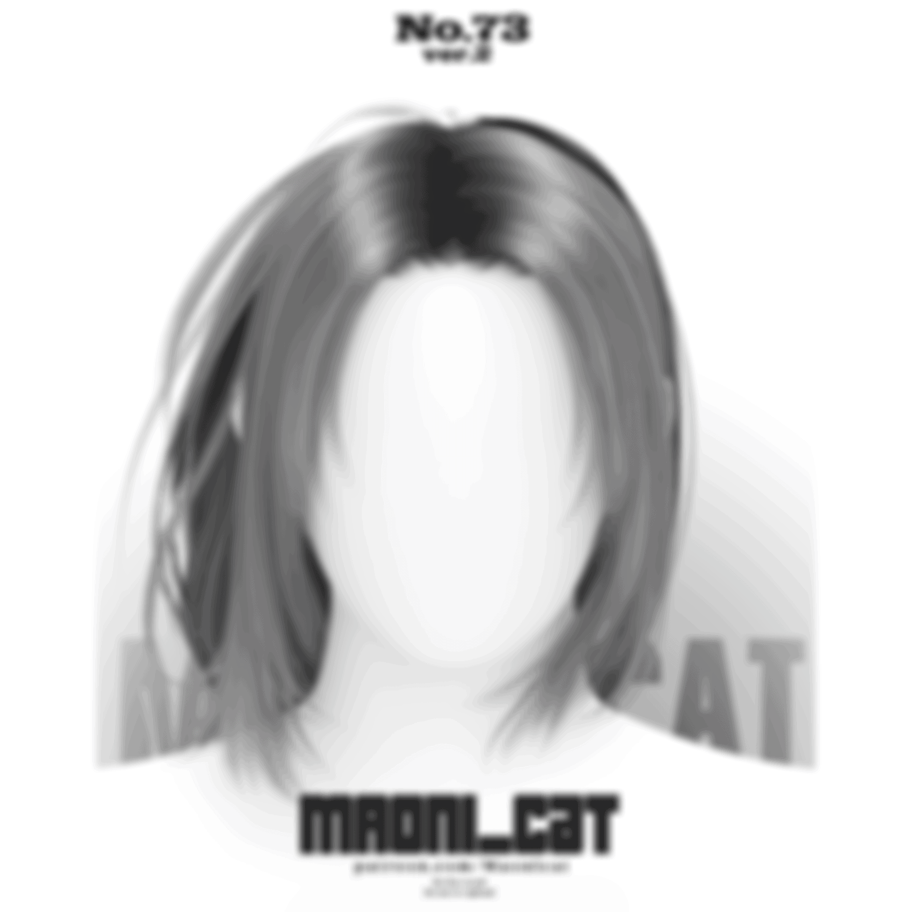 Preview image 1 for 26-06 HAIR No.73 ver.2 by MAONICAT.