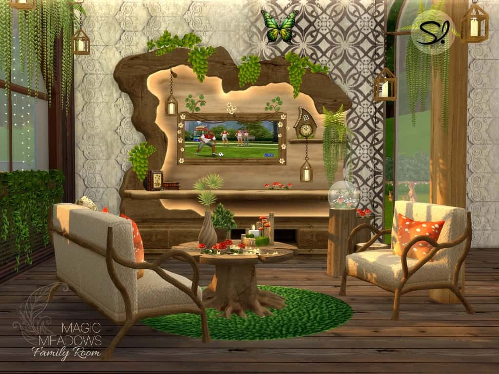 Preview image 1 for Magic Meadows Living Room by SIMCREDIBLE!.