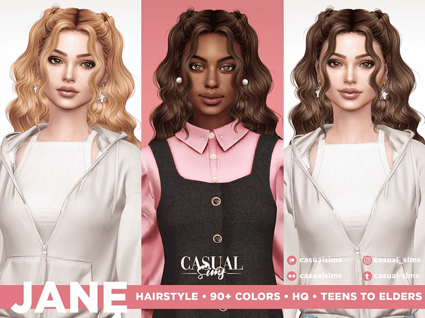 Preview image 1 for Jane Haistyle (With Bangs) by ZENX.