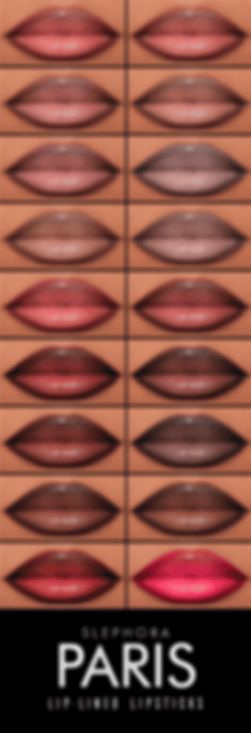 Preview image 1 for Paris Lip Lined Lipsticks by SLEPHORA.