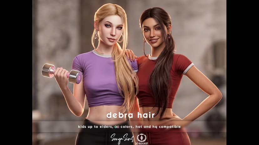 Preview image 1 for Debra Hair Set - Adults - Feat. VIBAMP by SONYASIMS.