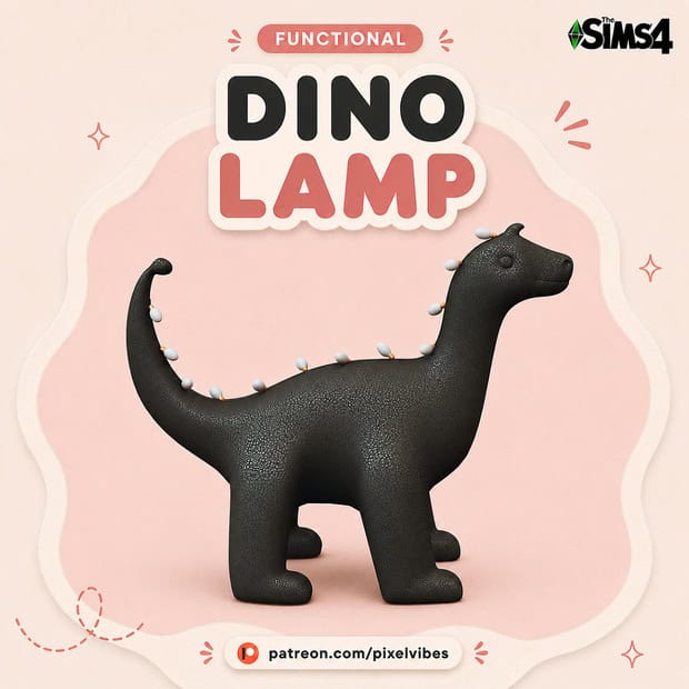 Preview image 1 for Dino Lamp by PIXELPONYSIMS4HORSECC.