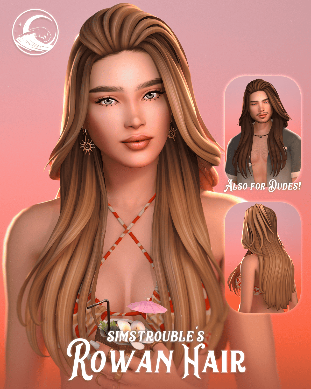 Preview image 1 for Rowan Hairstyle Set by SIMSTROUBLE.