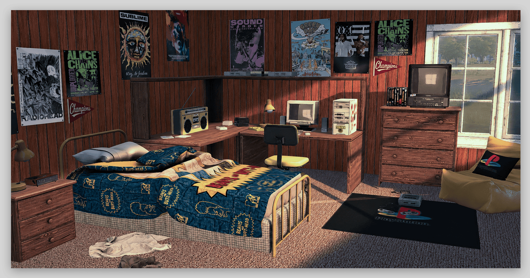 Preview image 1 for 90's Static Youth Teen Bedroom/Atelier Tiers by LEDGERATELIER.
