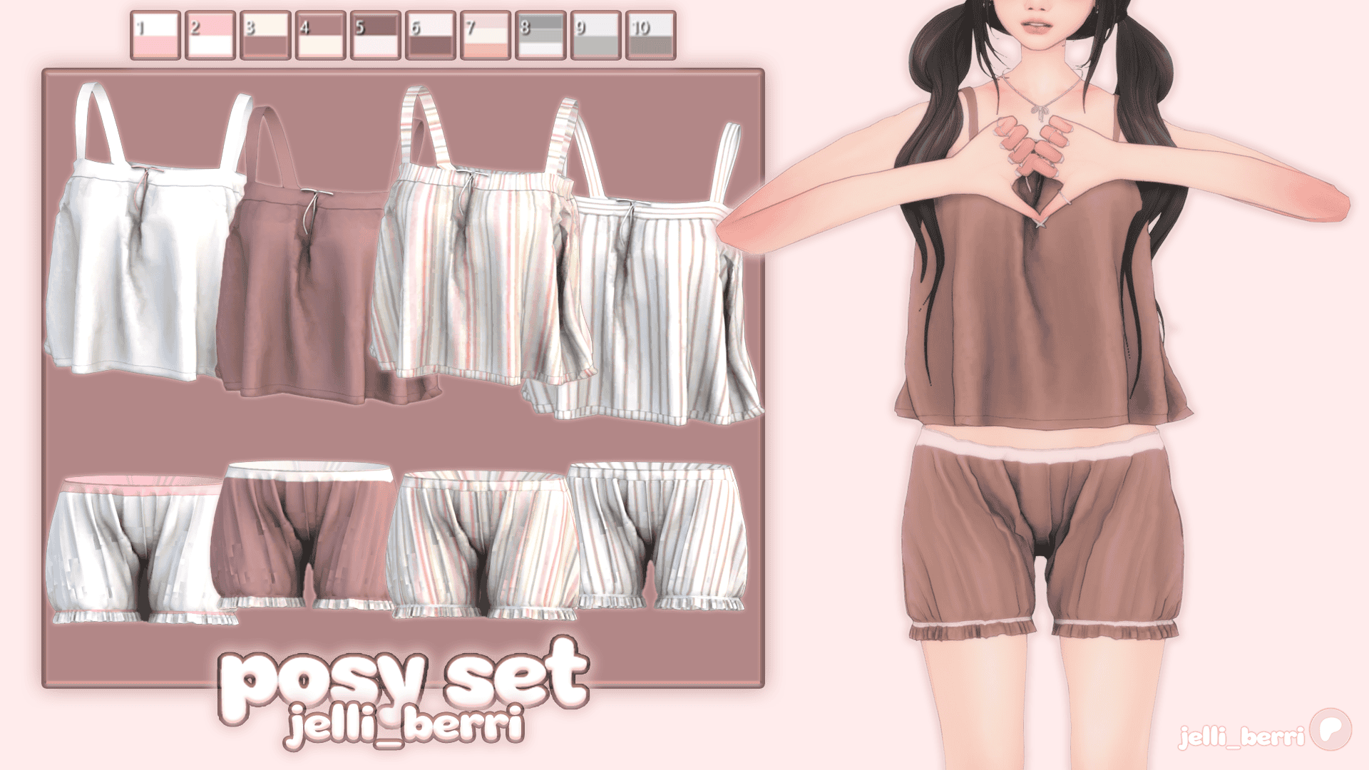 Preview image 1 for Posy set by JELLI_BERRI.