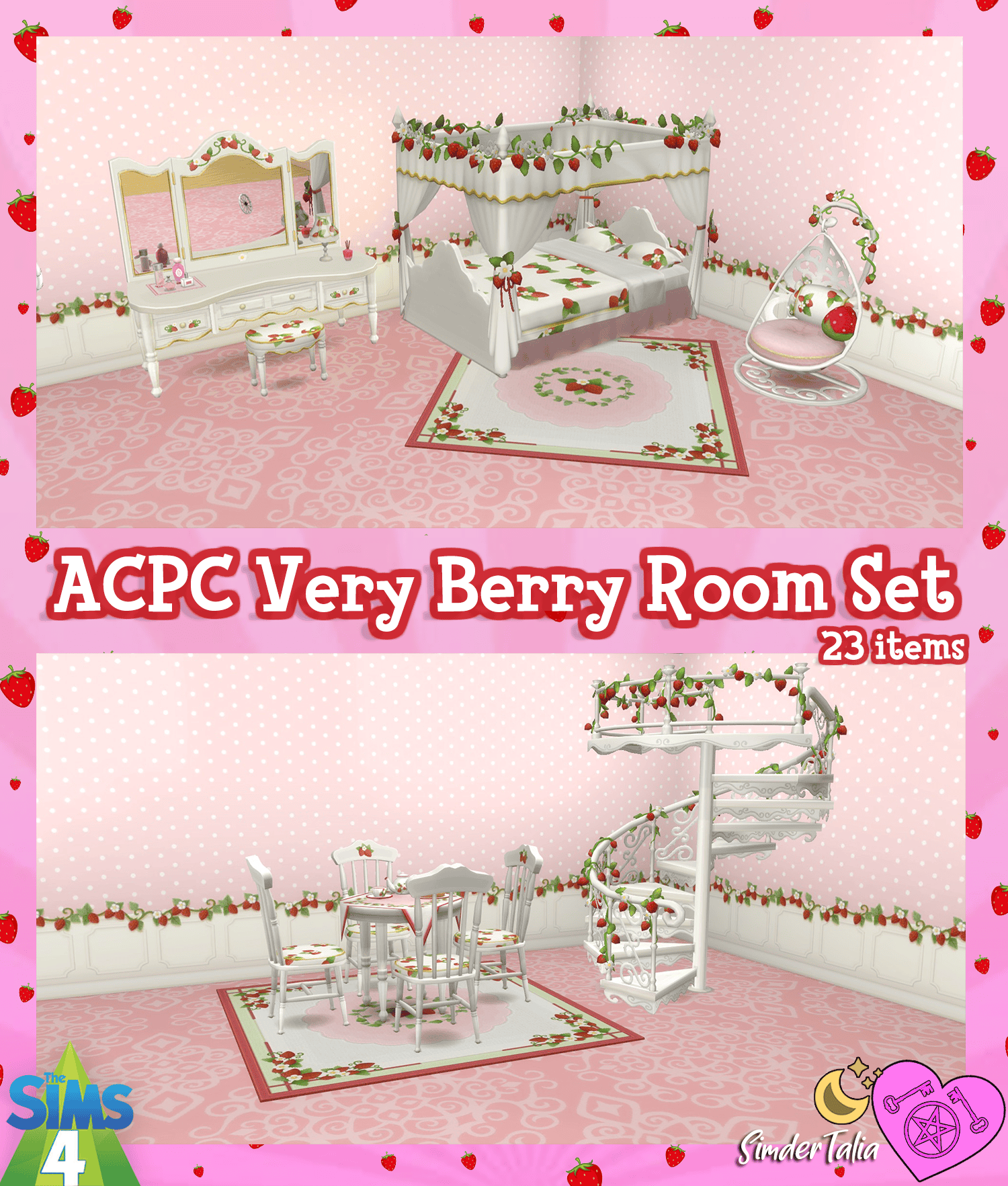 Preview image 1 for ACPC Very Berry Room Set by SIMDERTALIA.