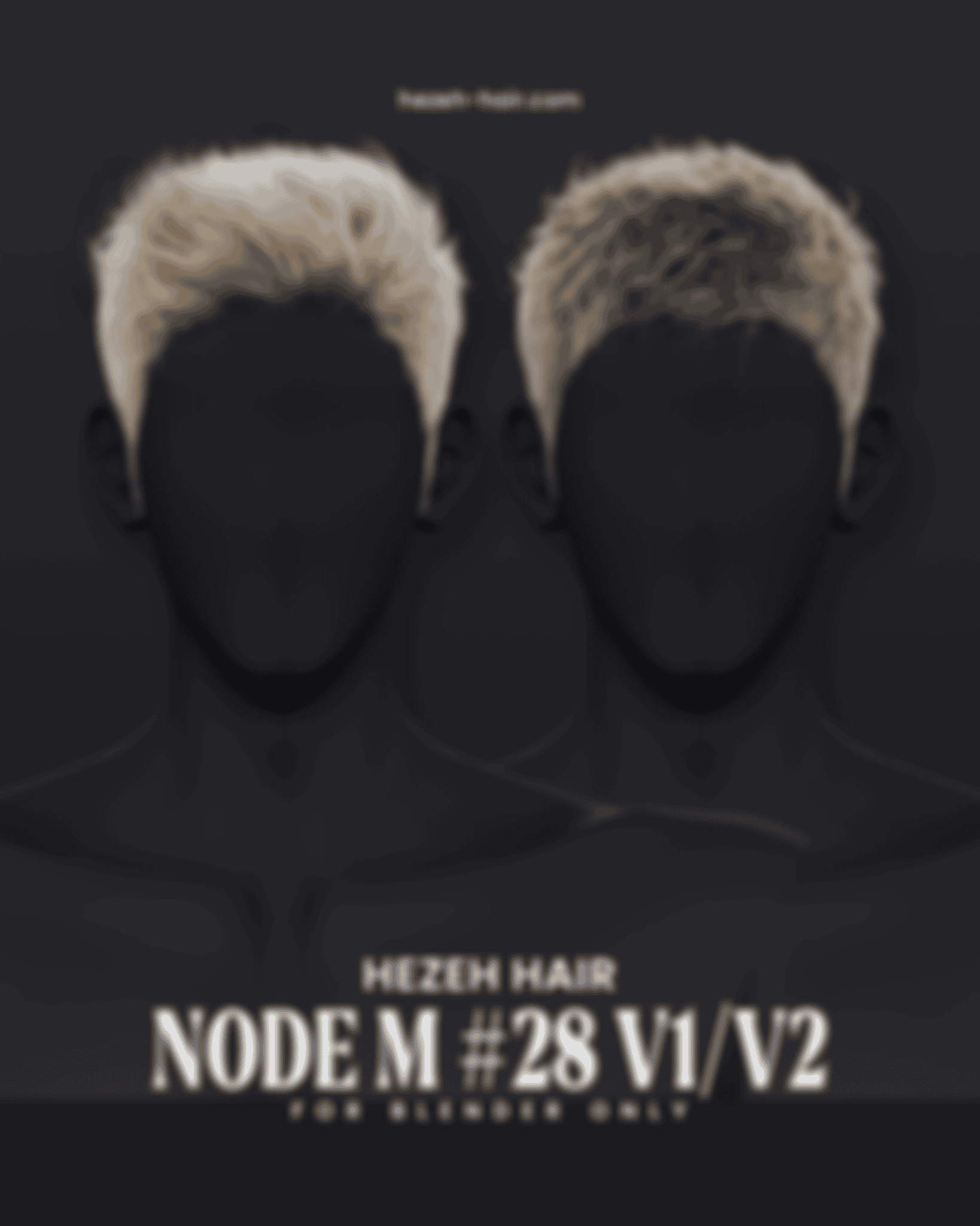 Preview image 1 for Node Hair #28 V1/V2 by HEZEH.