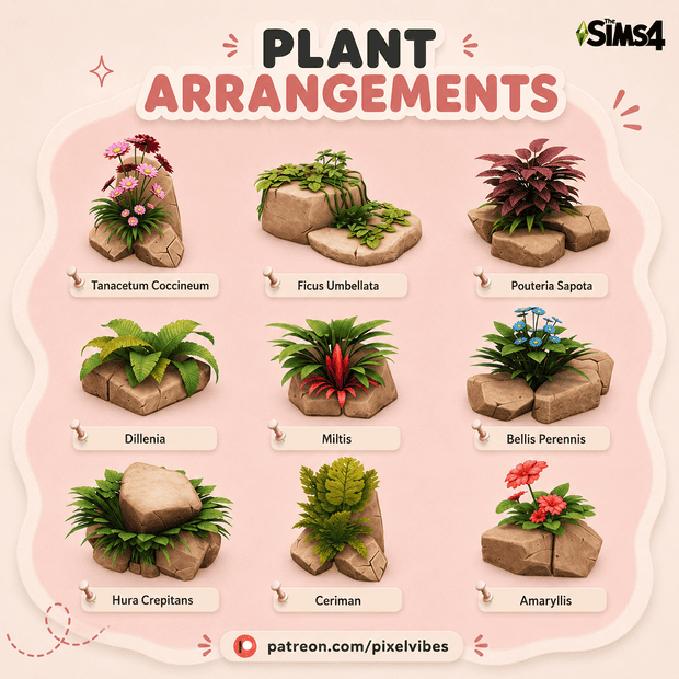 Preview image 1 for Plant Arrangements by PIXELPONYSIMS4HORSECC.