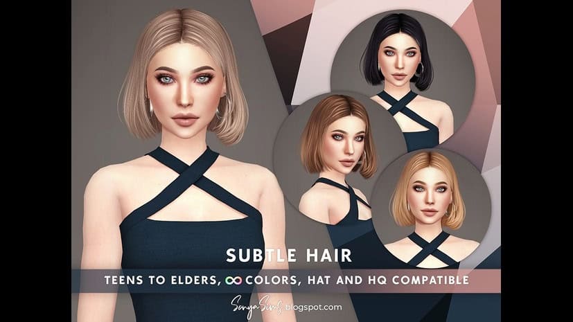 Preview image 1 for Subtle Hair (with and without floating strands) by SONYASIMS.
