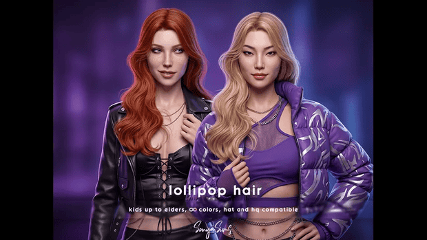 Preview image 1 for Lollipop Hair Set by SONYASIMS.