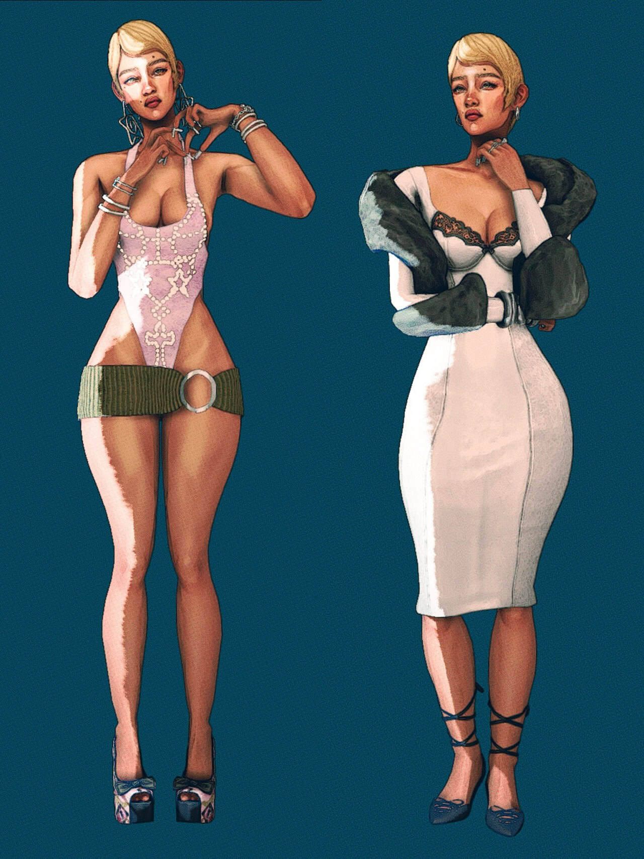 Preview image 1 for Comfy Stretch Set by KIASIMS.
