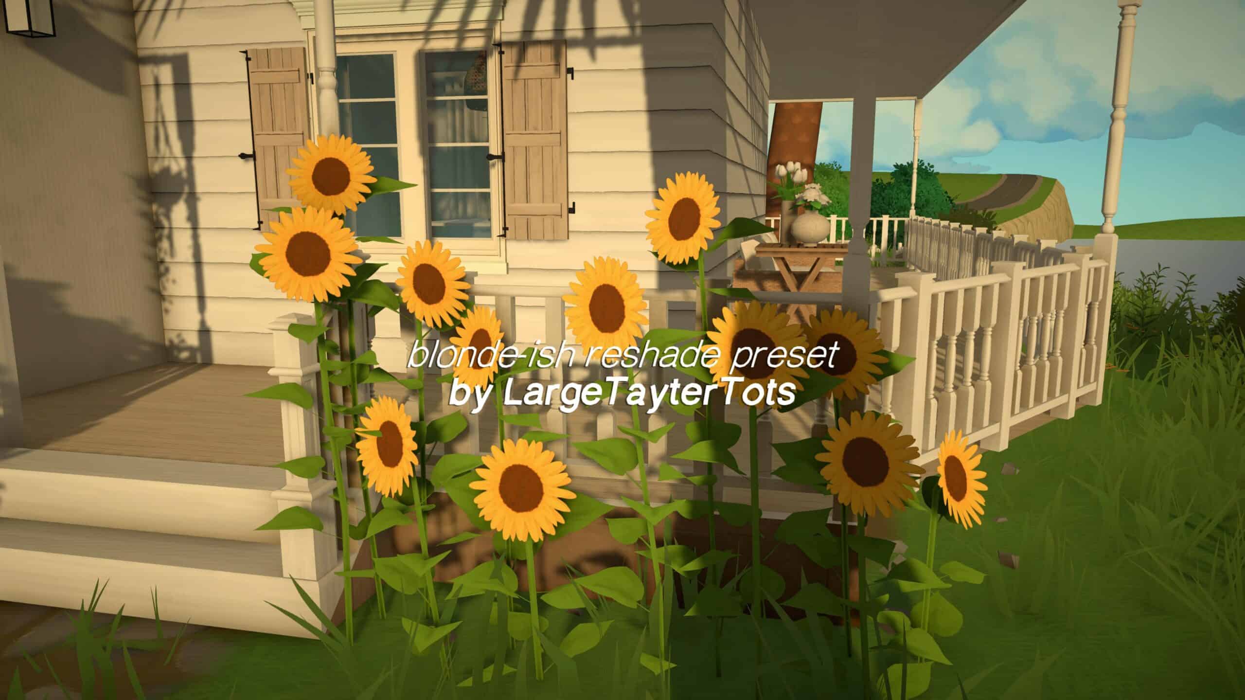 Preview image 1 for blonde-ish Reshade Preset by LargeTayterTots by LARGETAYTERTOTS.