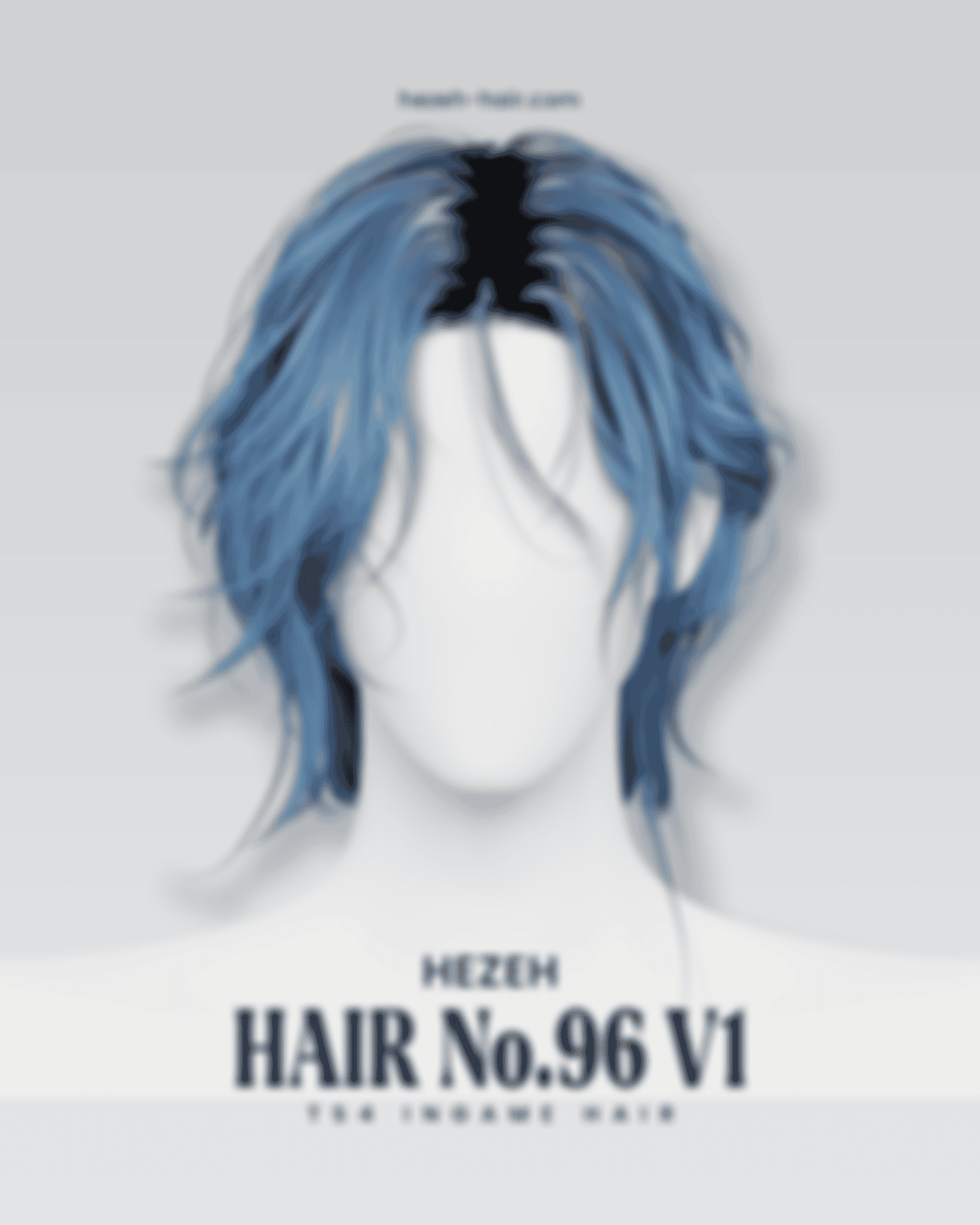 Preview image 1 for Hair No.96 V1 by HEZEH.
