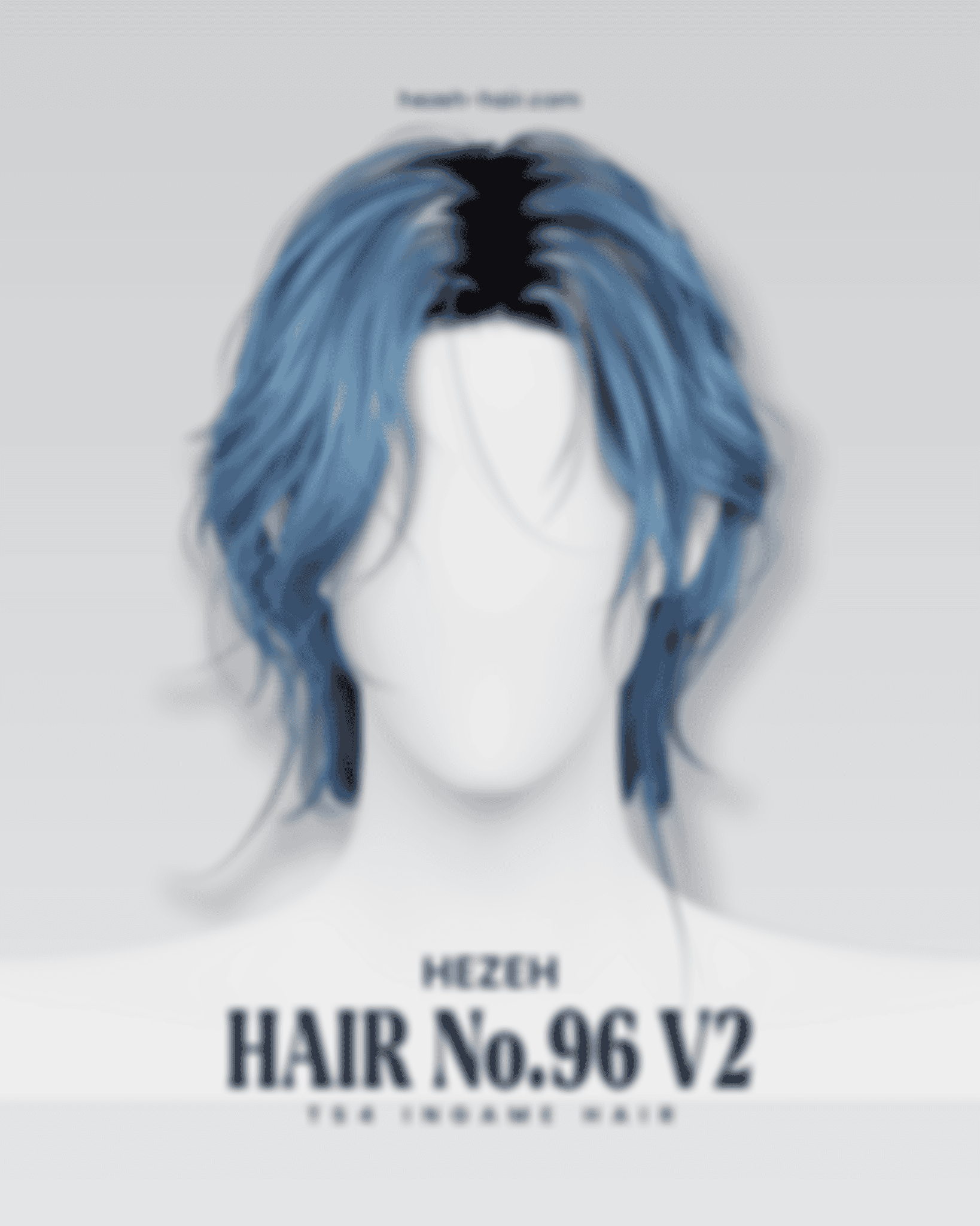 Preview image 1 for Hair No.96 V2 by HEZEH.