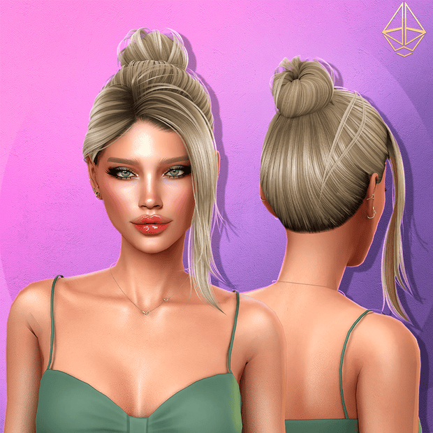 Preview image 1 for Nouria updo bun with bangs by AURUMMUSIK.
