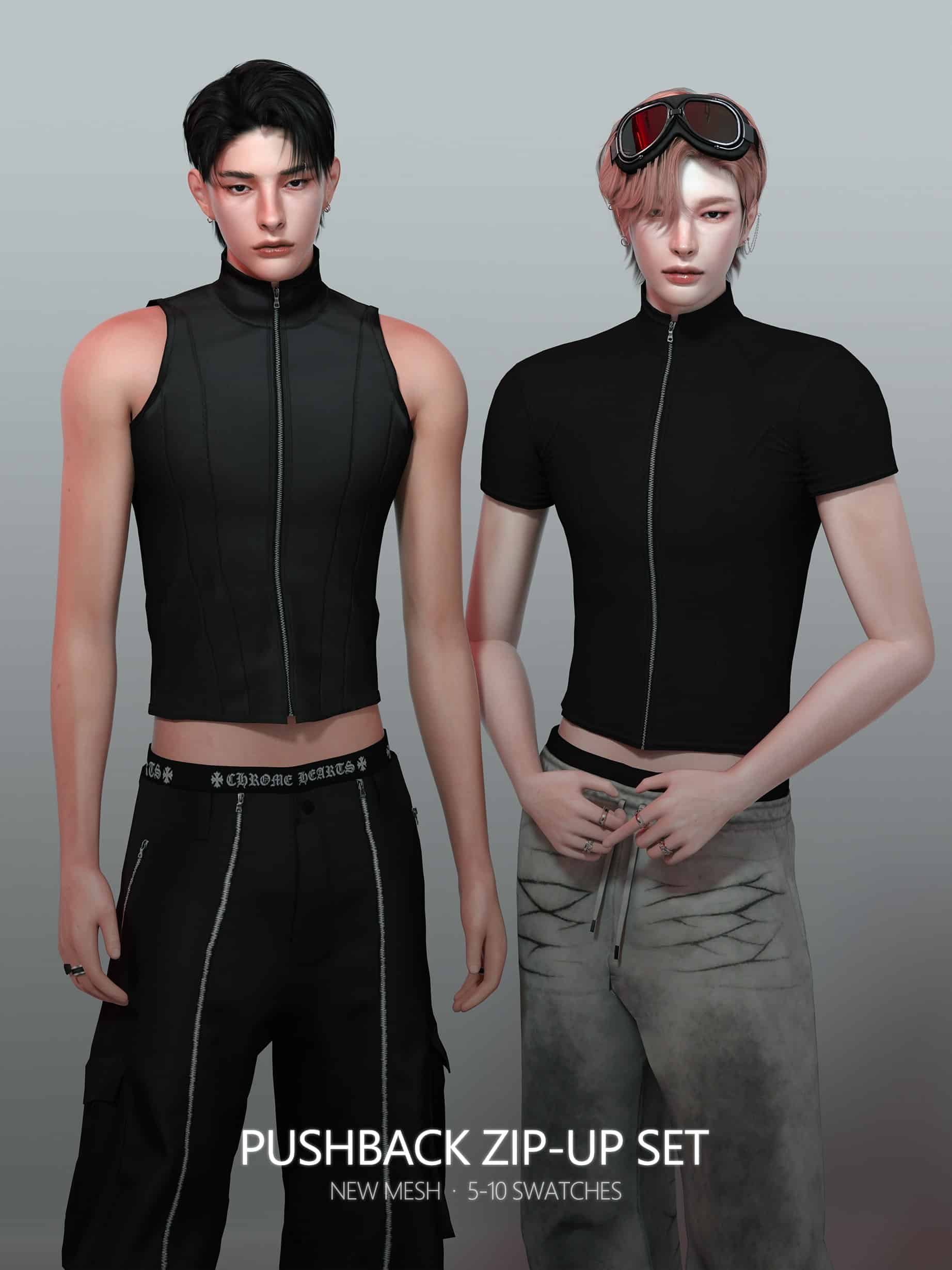 Preview image 1 for Pushback Zip-up Set by RONA_SIMS.