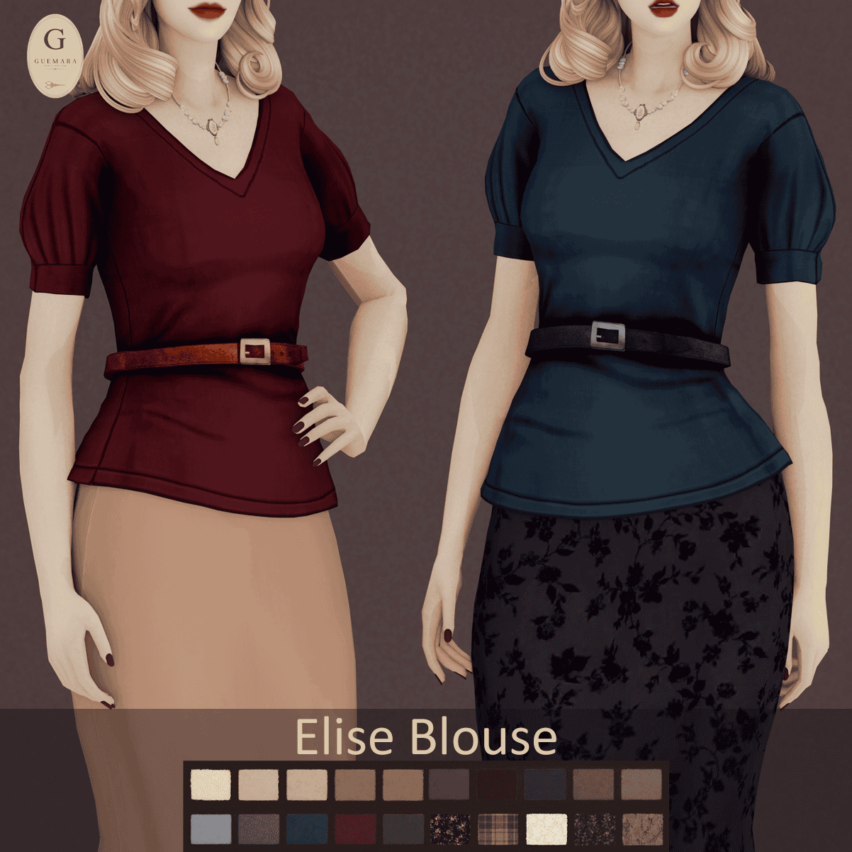 Preview image 1 for Elise Blouse by GUEMARASIMS.