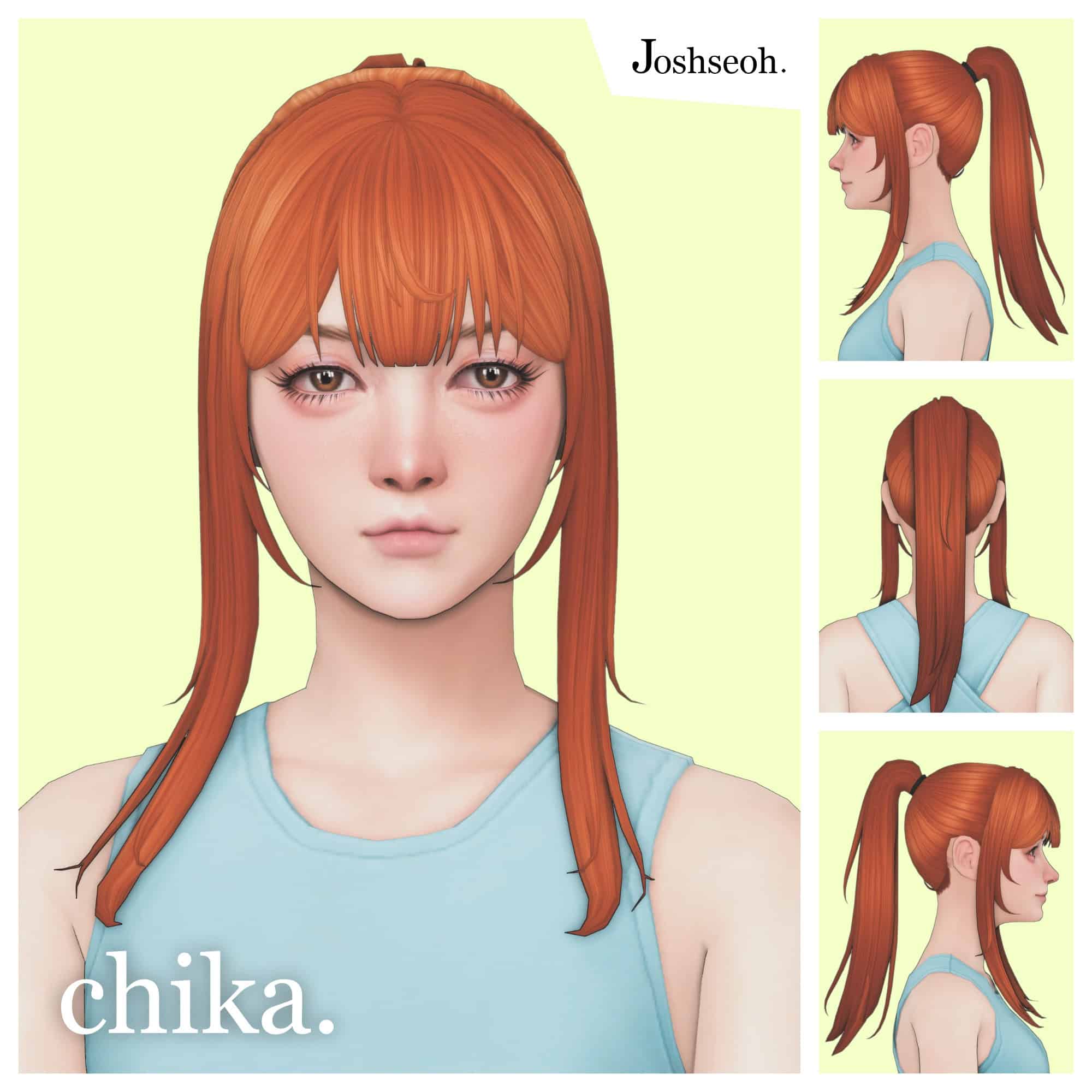 Preview image 1 for Chika Hair (Hair Commissions) by JOSH.