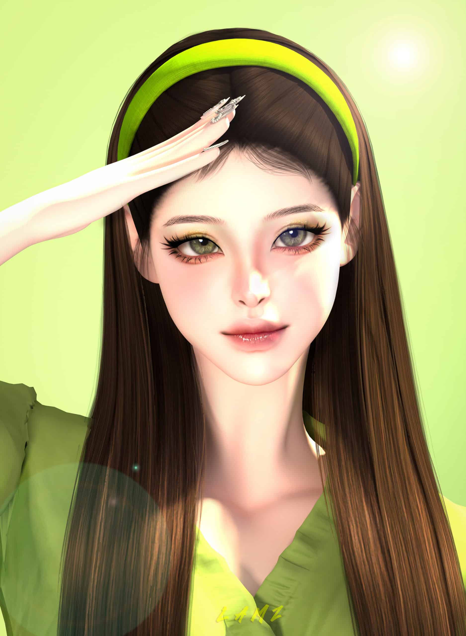 Preview image 1 for LAMZ_BandStandsHairstyles_001F by LAMZSIMS4.