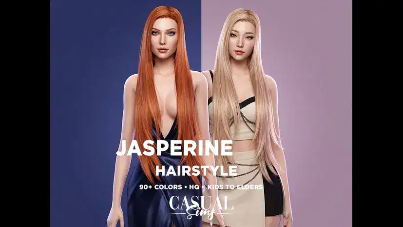 Preview image 1 for Jasperine Hairstyle - Long Version by SONYASIMS.