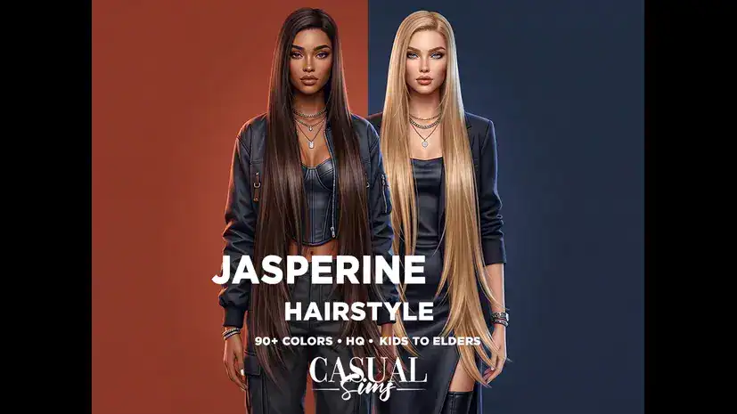 Preview image 1 for Jasperine Hairstyle - SUPER LONG by SONYASIMS.