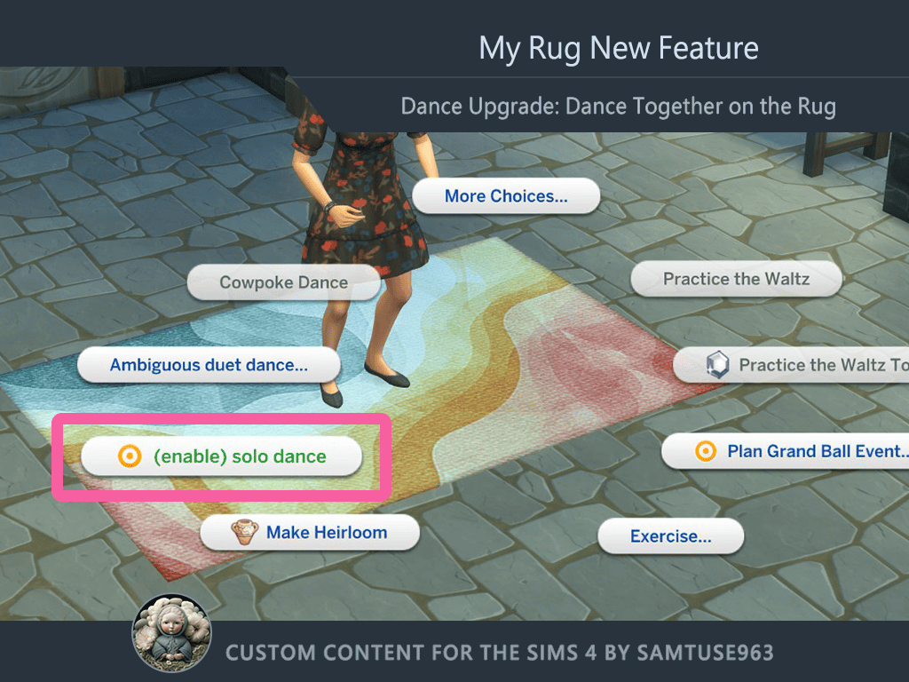 Preview image 1 for Dance Upgrade: Dance Together on the Rug by SAMTUSE963.