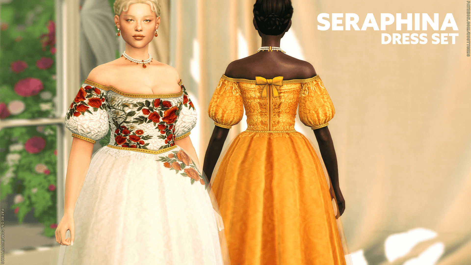 Preview image 1 for Seraphina Dress & Gown by RUSTYSIMS.