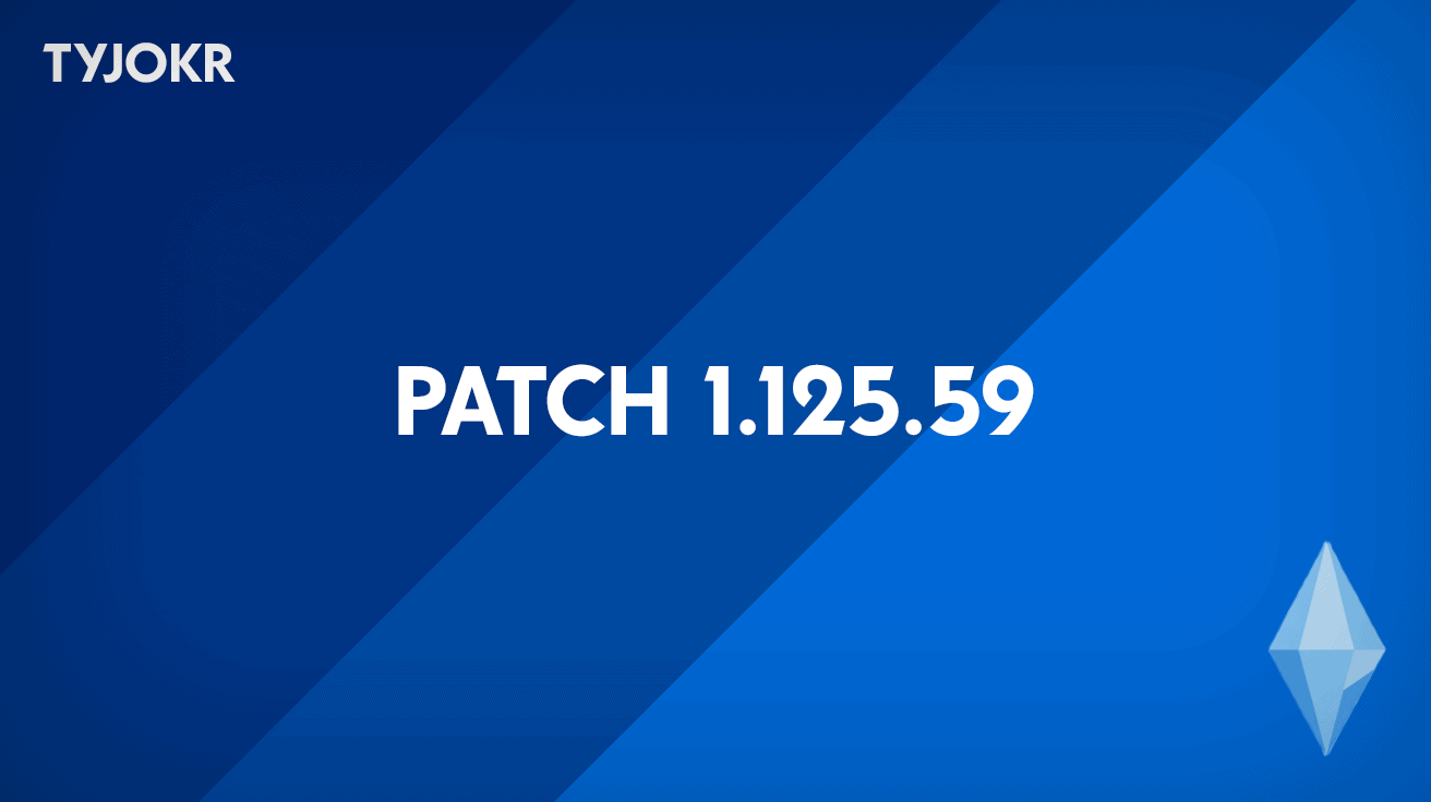 Preview image 1 for Updates for Patch 1.125.59 by TYJOKR.