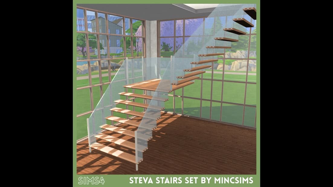 Preview image 1 for Steva Stairs Set by MINCSIMS.