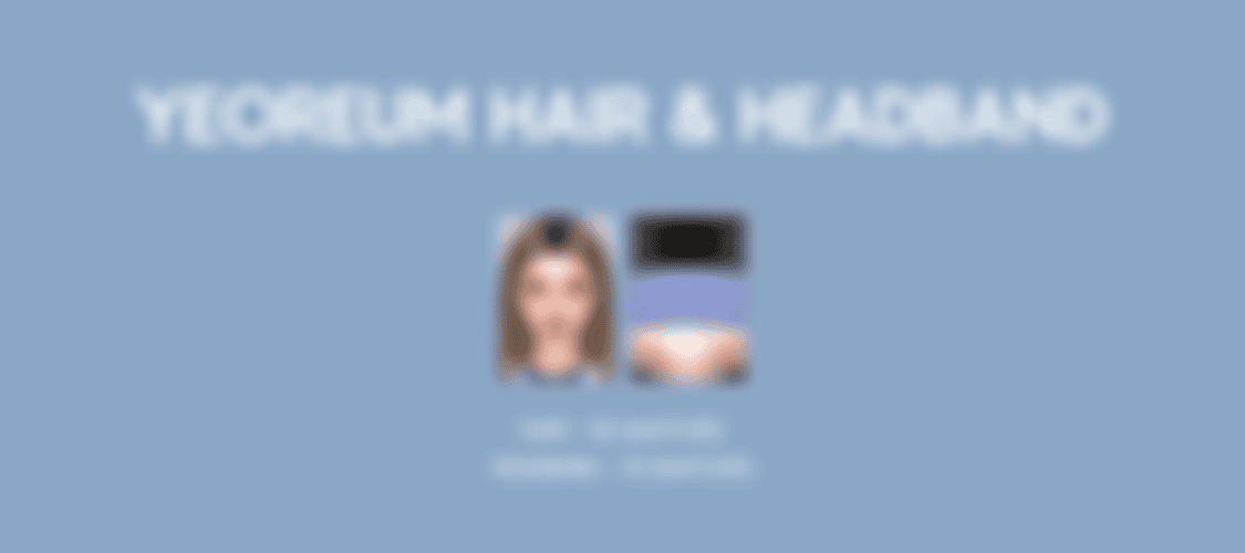 Preview image 1 for MMSIMS Yeoreum Hair & Headband Set by MMSIMS.