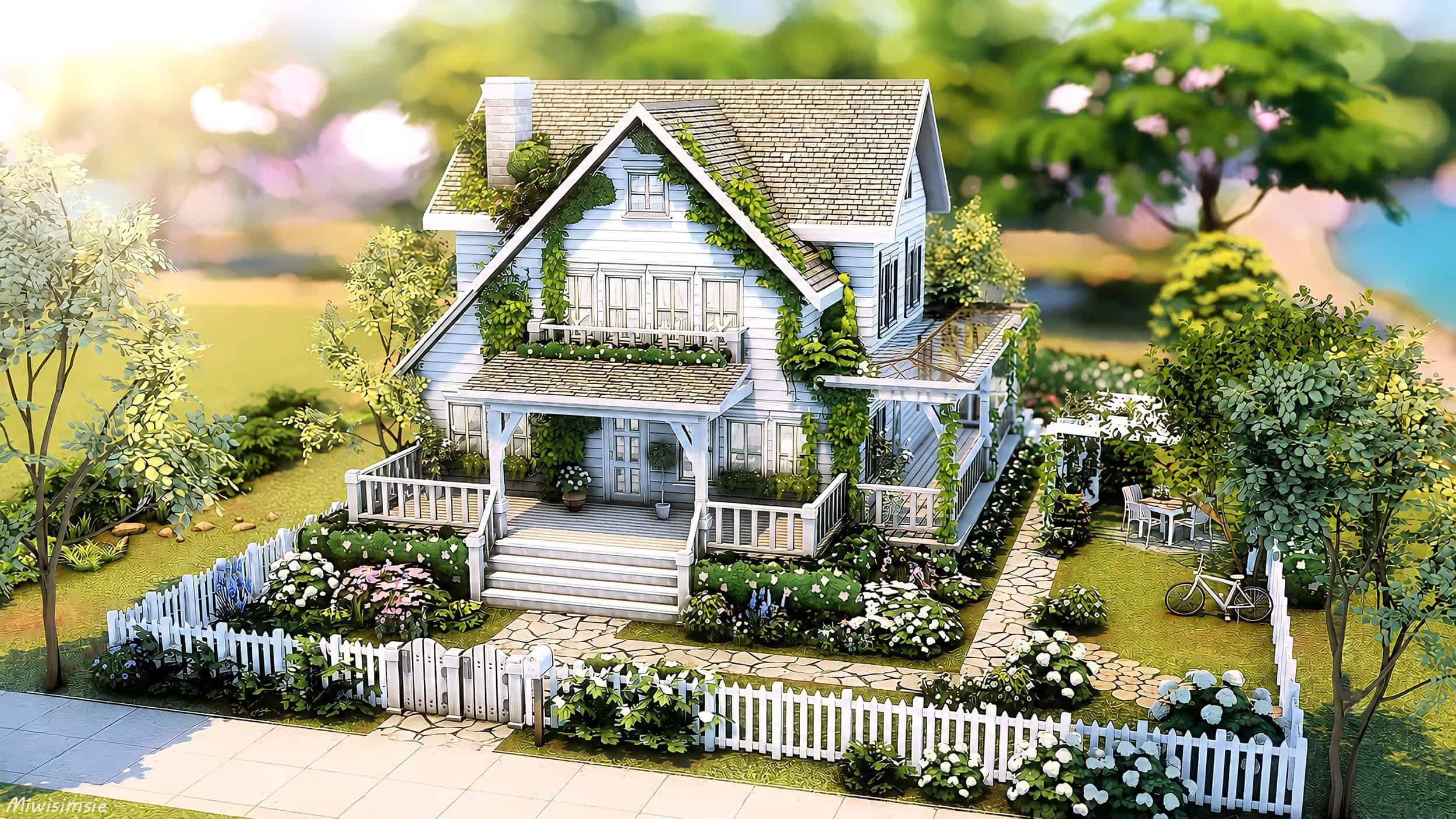 Preview image 1 for Rheisa House - White Blooming House by MIWISIMSIE.