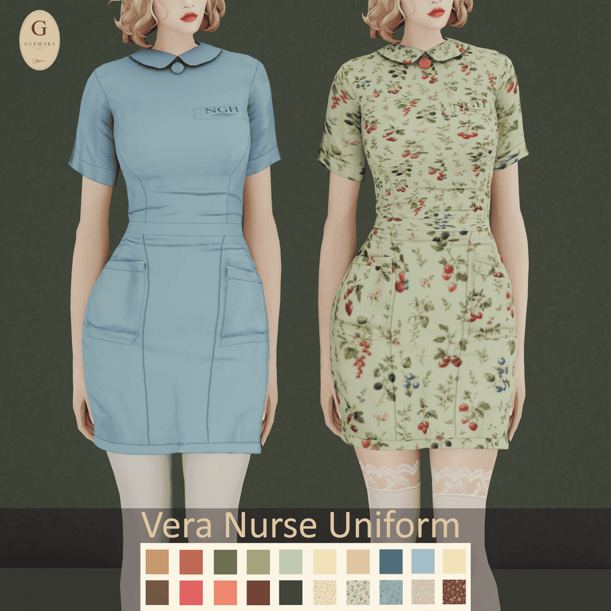 Preview image 1 for Vera Nurse Uniform by GUEMARASIMS.
