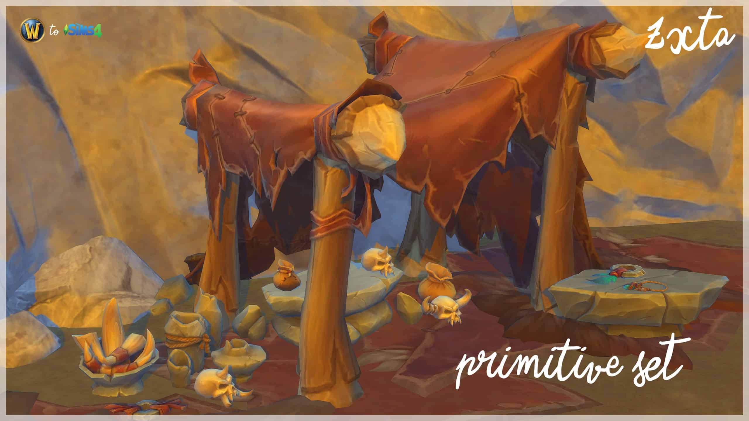 Preview image 1 for Wow to TS4: Primitive Set by ZX_TA.