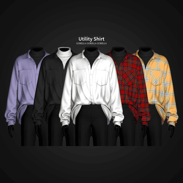 Preview image 1 for Utility Shirt by GORILLA GORILLA GORILLA.