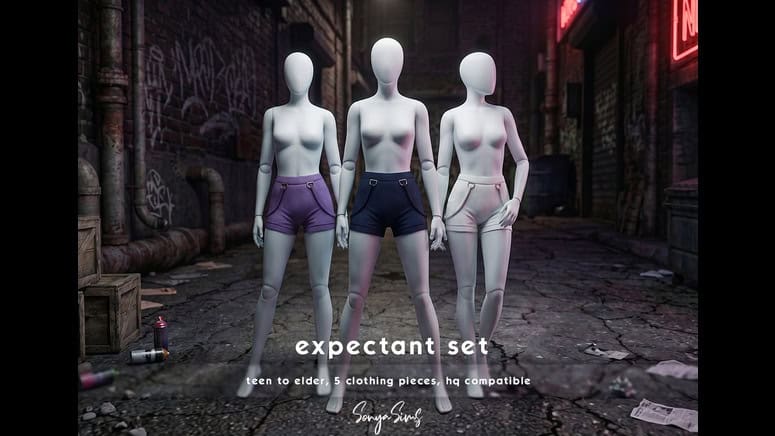 Preview image 1 for EXPECTANT SET Faux Leather Short by SONYASIMS.