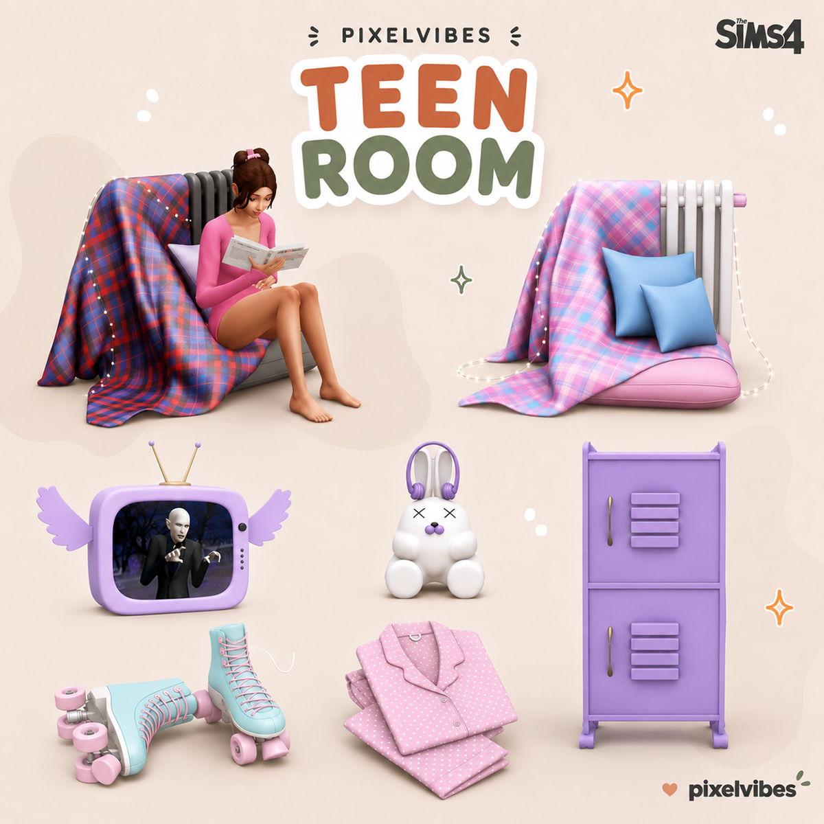 Preview image 1 for Teen Room by PIXELPONYSIMS4HORSECC.