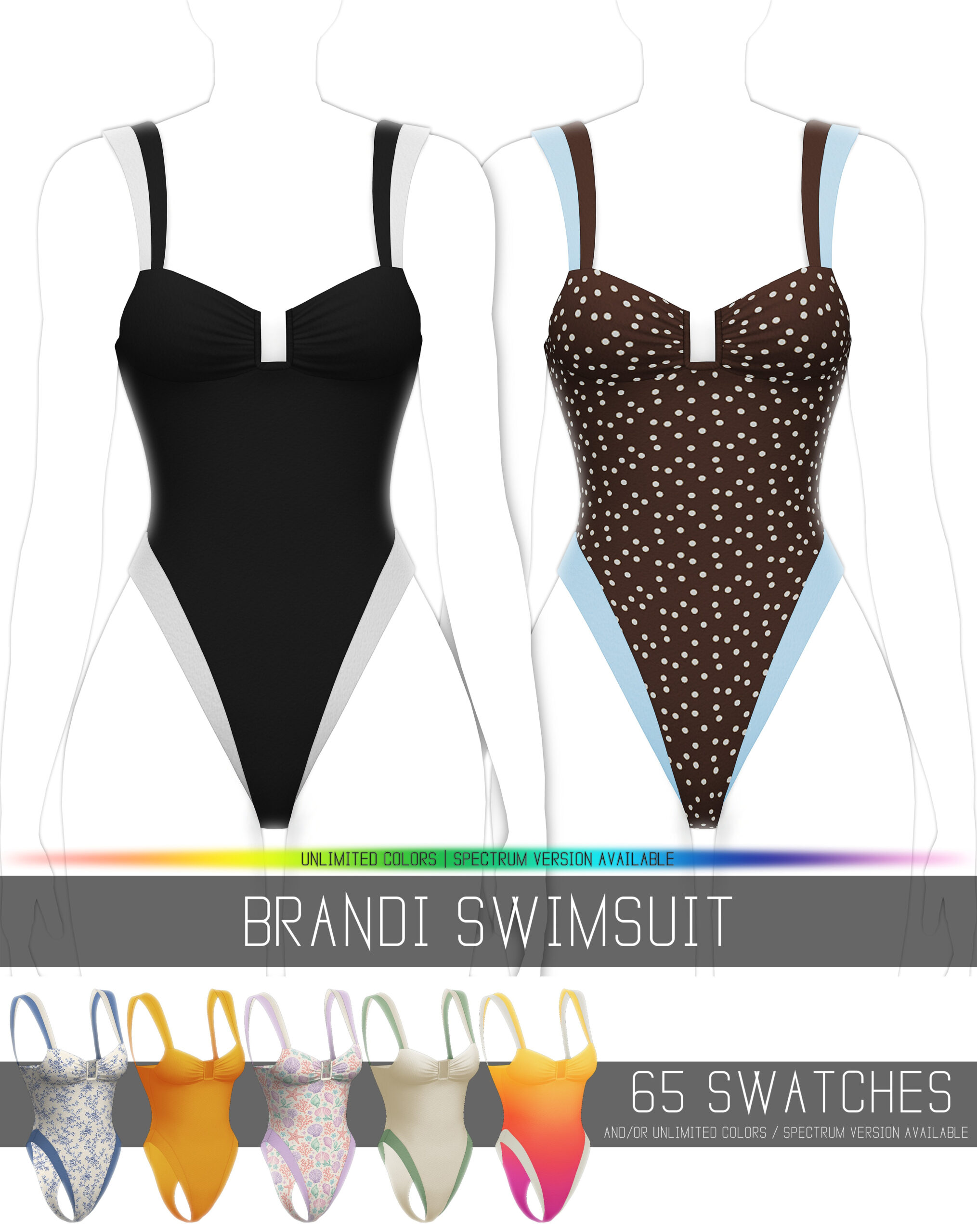 Preview image 1 for BRANDI SWIMSUIT by SIMPLISTICSIMS4.