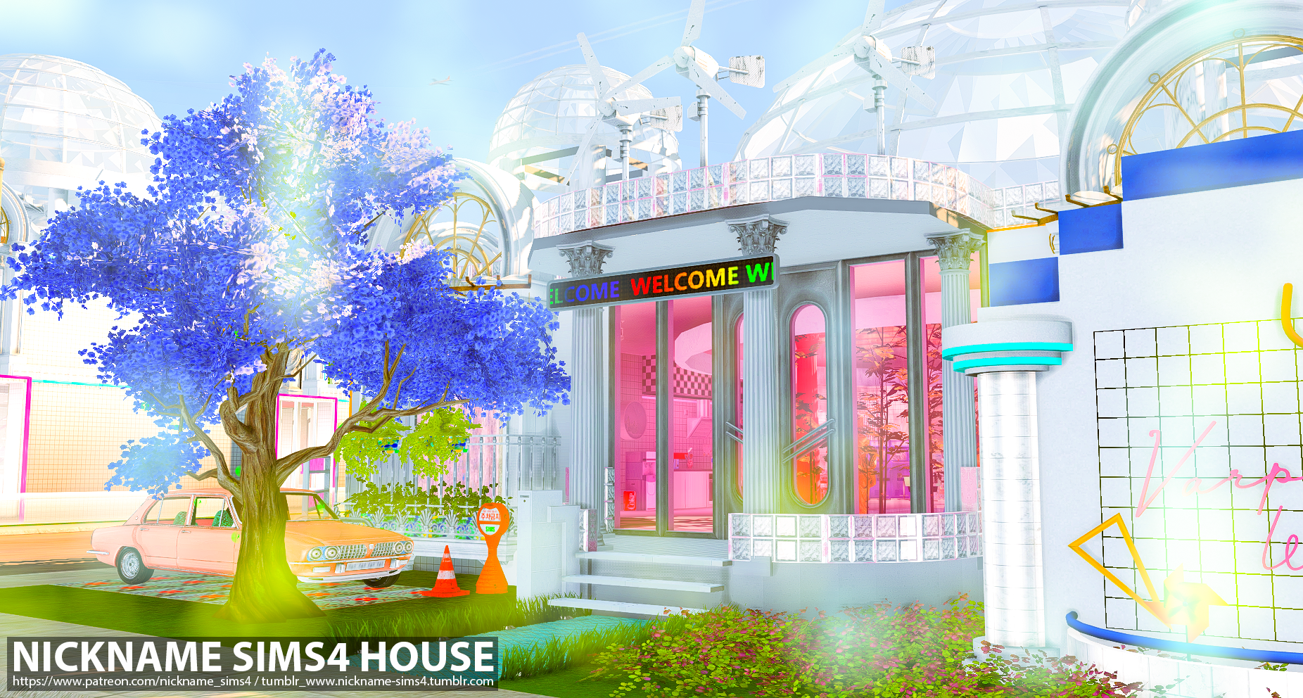 Preview image 1 for CC] Dreaming house 30x20 by NICKNAME_SIMS4.