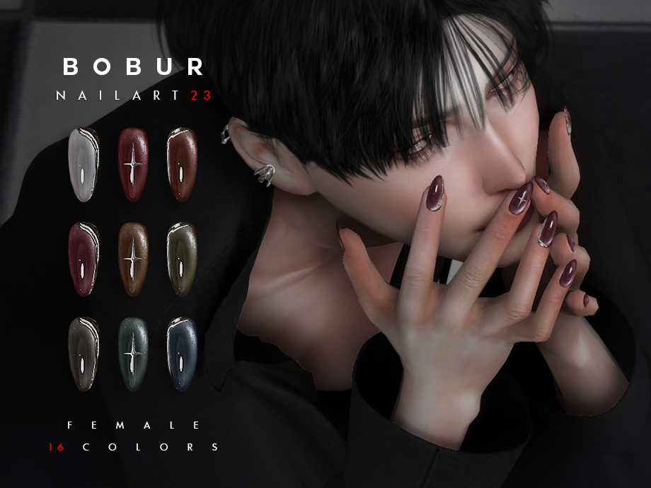 Preview image 1 for Almond-shaped nails with accessories by BOBUR3.
