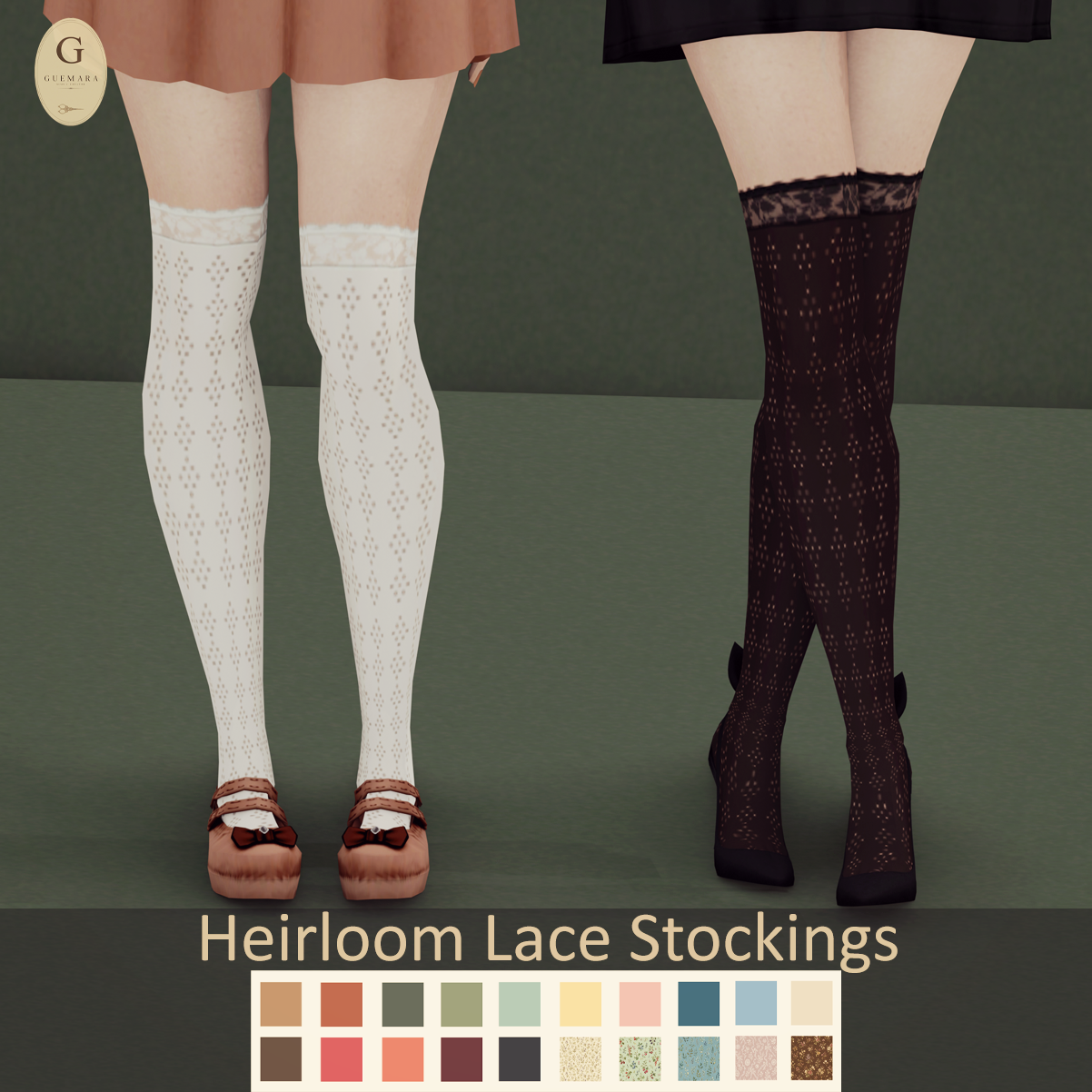 Preview image 1 for Heirloom Lace Stockings by GUEMARASIMS.