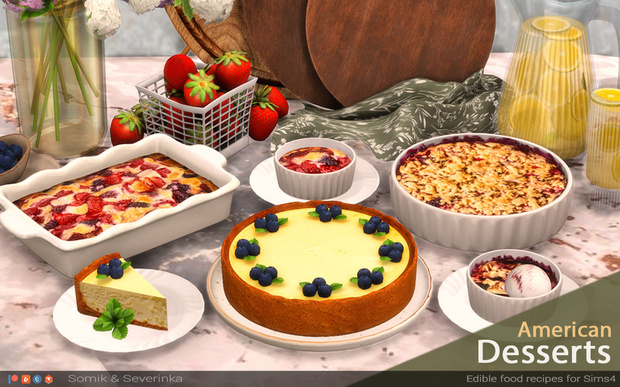 Preview image 1 for American Desserts - Set 1 by SOMIKSEVERINKA.